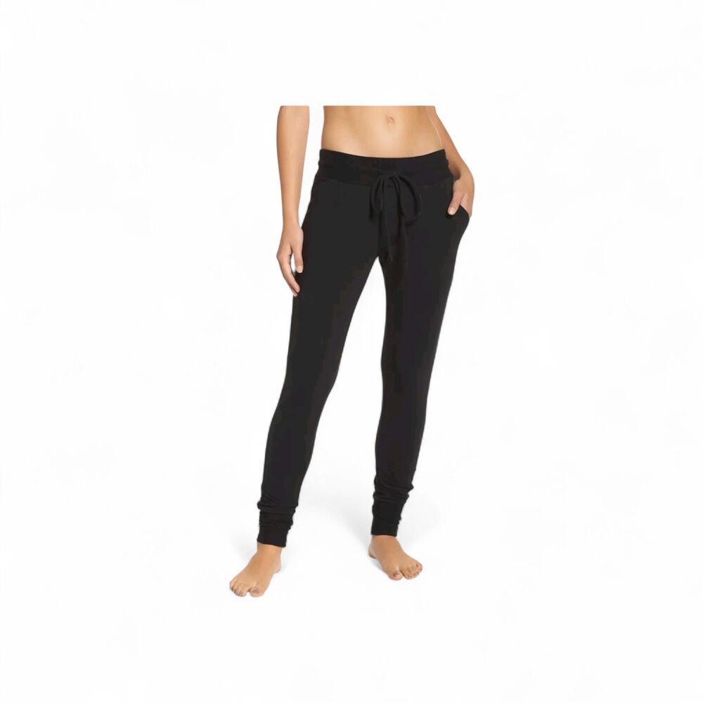 Free People FP Movement Black Sunny Skinny Jogger Sweatpants, Size Medium